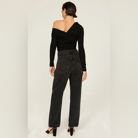 AGOLDE Criss Cross Jeans in Black - Picture 2 of 7